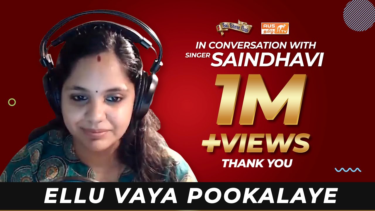 Saindhavis Mesmerizing LIVE Singing   Ellu Vaya Pookalaye  from GV Prakash Studio  AUS TAMIL TV