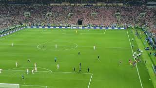 Finale Cdm 2018 - 3Eme But De La France Paul Pogba .France Croatie Vu Des Tribunes