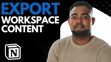 How to Export Your Notion Workspace Content | Step-by-Step Notion Tutorial