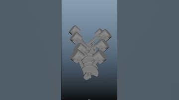 V8 Engine 3D Animation