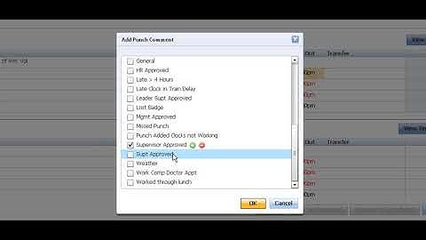 Kronos Supervisor Training Instruction