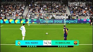 PES 2018 | REAL MADRID vs FC BARCELONA | El Clasico | Penalty Shootout & Full Match | Gameplay PC