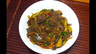 Spicy Igado - Pork Kidney & Tongue Stew - Igado - Filipino Recipes - Pinoy Recipes