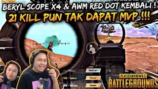 PERANG MVP LUXXY VS KUZA | BERYL M762 SCOPE X4 & AWM RED DOT KEMBALI LAGI | PUBG MOBILE