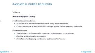 III. DUTIES TO CLIENTS - B. Fair Dealing