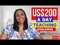 Make us200 a day teaching online with these websites make money online