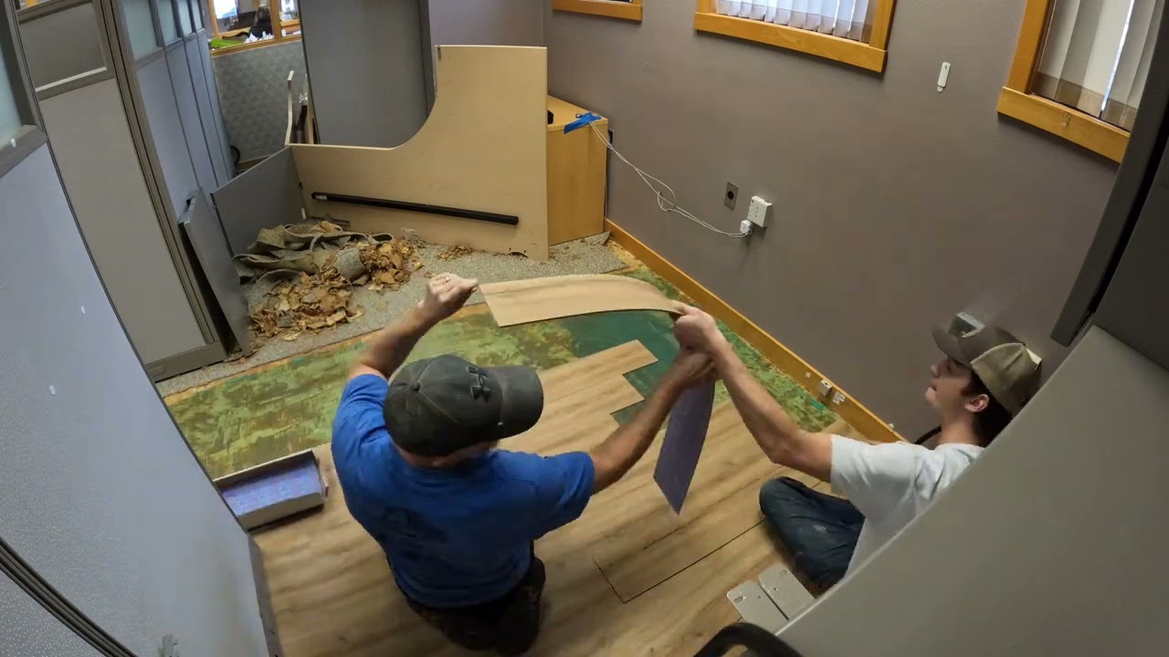 creative office space ideas with lvp