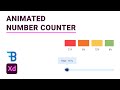 Number Counter Animation | Adobe Xd | Blue Fin Design