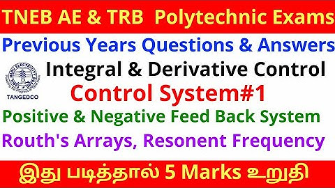TNEB AE & TRB Control Systems Previous Years Questions & Answers Very Important 2 Marks