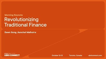 Revolutionizing Traditional Finance | UBRI Connect 2023