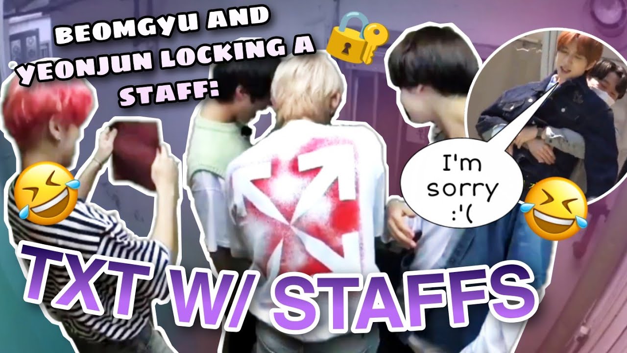 staffs being like parents toward TXT (txt w/ staffs pt. 1)