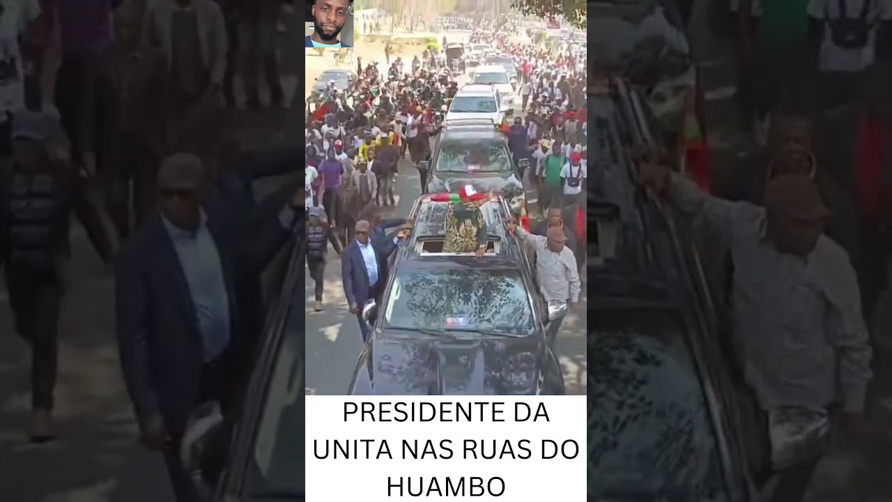 PRESIDENTE DA UNITA NAS RUAS DO HUAMBO
