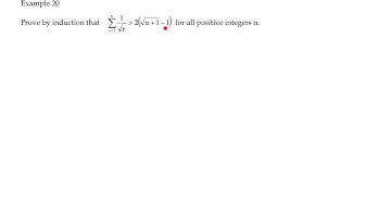 M201 Mathematical Induction - Example 20 (Inequalities)