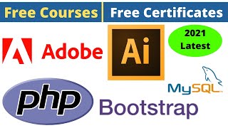 Udemy Free Certificate Courses 700+ Lectures PHP MySQL Bootstrap Projects Illustrator Online Classes