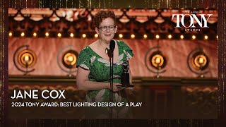 Jane Cox | 2024 Tony Awards Acceptance Speeches
