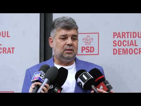 Declarații de presă susținute de Marcel Ciolacu, la sediul PSD - 18.07.2022