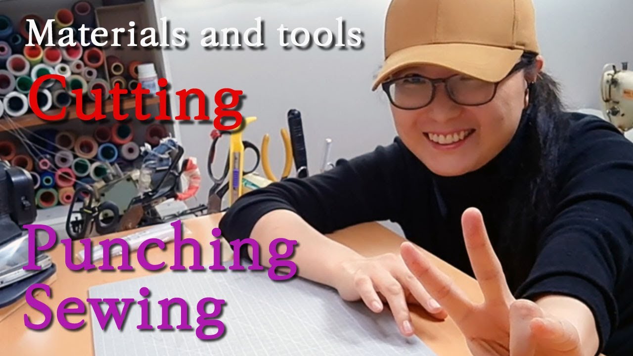 (World's first-Punching sewing)Materials and tools/Cutting/제가 사용하는 도구와 ...
