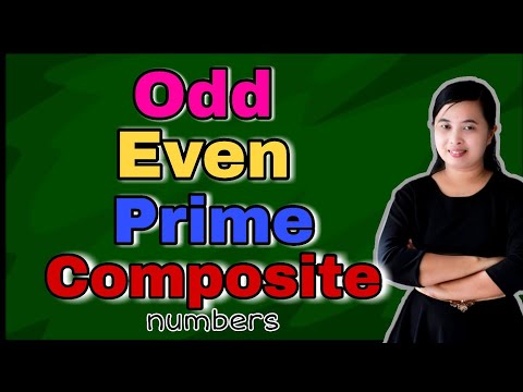 ODD, EVEN, PRIME, COMPOSITE Numbers