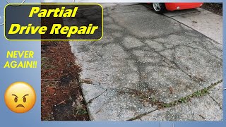 Driveway drainage repair  Lessons learned