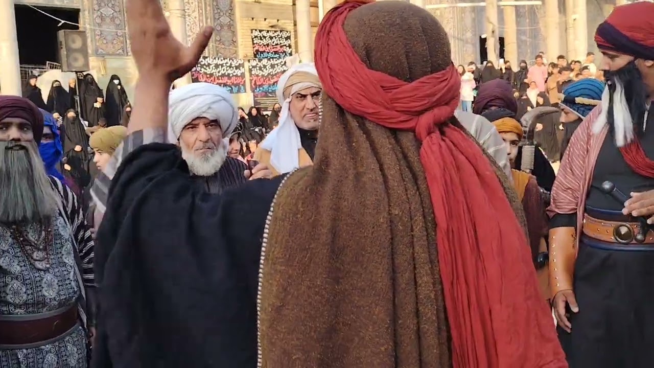 اقام موكب تشابيه اهل البيت ع عمل ذكرى استشهاد مولاتي فاطمة الزهراء ع في مرقد ابن الكاظم ع