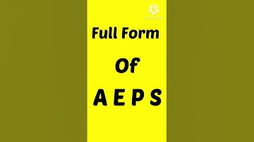Full Form of AEPS || What is the full form of AEPS #english #fullform