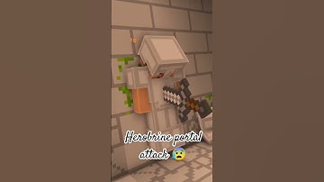 Minecraft but Herobrine Guards the End Portal #shorts #minecraft