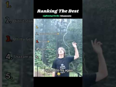 Ranking The Best Lightning Strike Videos of All Time #ranking #top5 #lightning