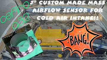 3" Custom Mass Airflow Filter Adaptor for Cold Air Intakes.