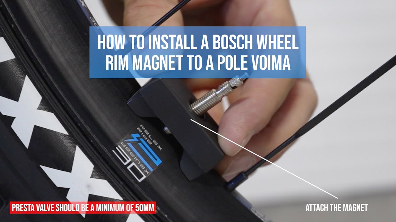 How to install Bosch wheel rim magnet a Pole Voima YouTube