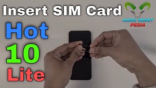 Infinix Hot 10 Lite Insert The SIM Card