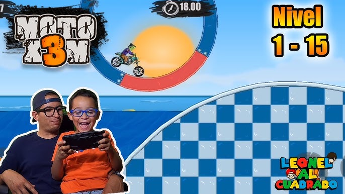Moto X3M Bike Race Game - New Pool Party All Levels 1-15 