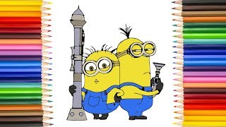 Coloring Minions | Bob and Kevin Drawing | Coloring Games screenshot 5