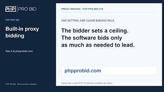 How Proxy Bidding Works on Your Auction Website | PHP Pro Bid
