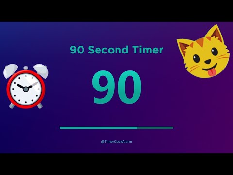 90 Seconds Timer Countdown with Alarm