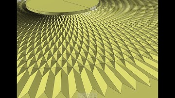 In MOI 3D, node editor was used to make a disc with a pattern