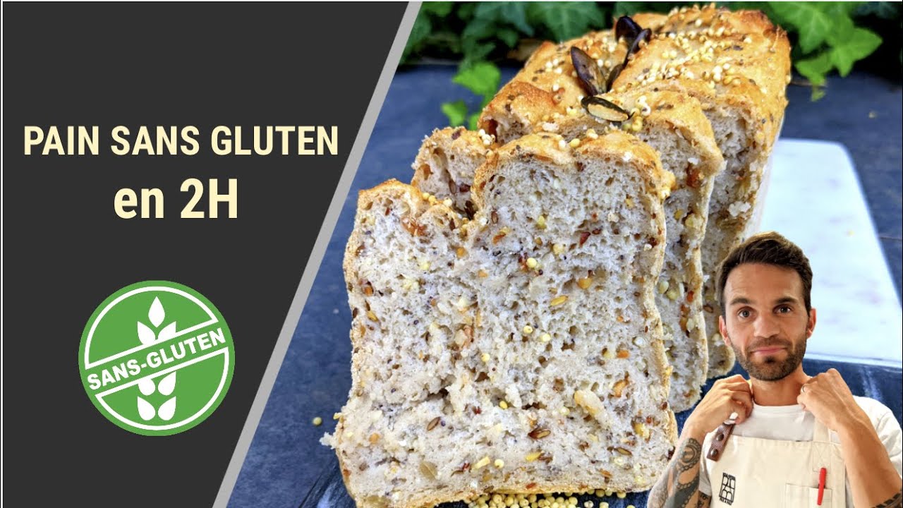 Pain sans gluten en 2h 👨🏻‍🍳 Une recette de pain sans gluten simple à la  maison ♨️ #glutenfree 