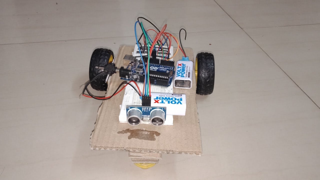 Tutorial video on how to make obstacle avoiding robo using Arduino uno ...