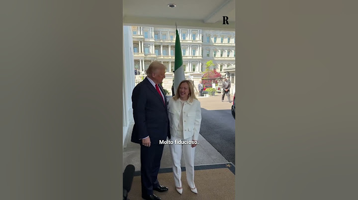Meloni arriva alla Casa Bianca, Trump: "È una persona eccezionale"