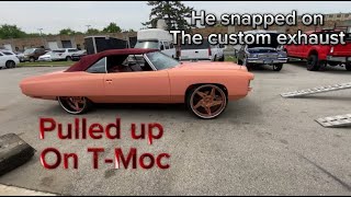 pulled up on T-Moc checked out exhaust on 71 vert and fixed issue on King Landau