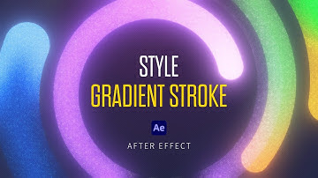 After effects Style Gradient Stroke Tutorial I 라인 애니메이션