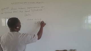 Permutation with similar objects