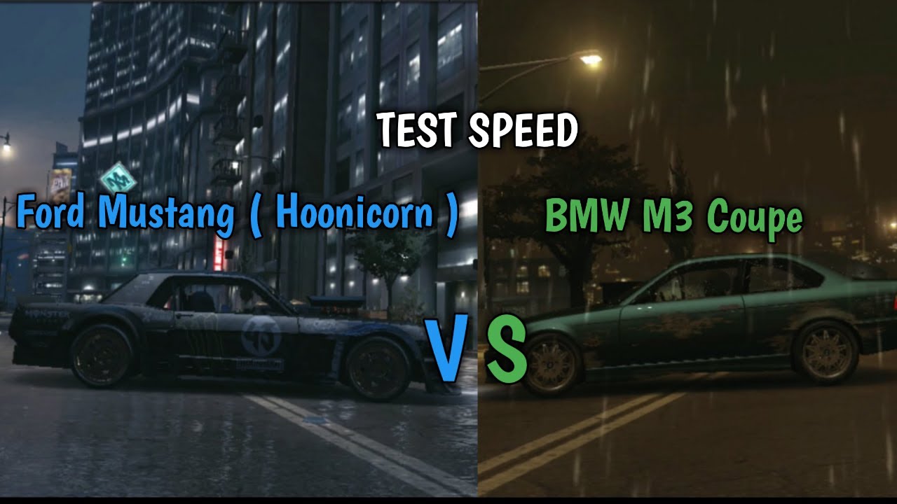 Ford Mustang Hoonicorn And Bmw M3 Coupe 1999 Need For Speed No Limits Bmw M3 1999