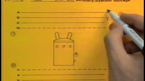 Transformer Connection T #1 A&B 1 Phase
