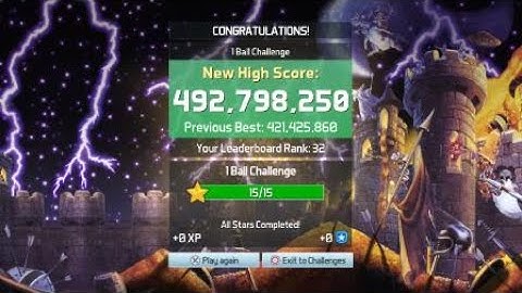 Pinball FX3 Medieval Madness 492M 1 Ball Challenge Score