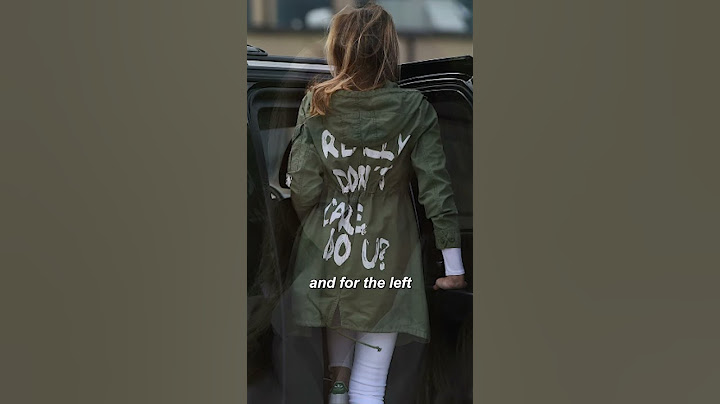 Melania Trump: ‘I Wore the Jacket to Send a Message’ #melaniatrump