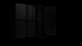 Dark Window Space  Rain on Roof & Thunder Sounds  Relaxing Rain Sounds For Sleep, Meditation