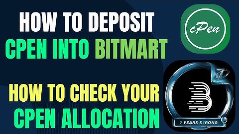 How to Deposit CPen into Bitmart Exchange | How to Check Your CPen Allocation