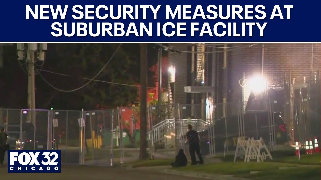 New security measures installed at Broadview ICE facility after clashes between agents, protesters