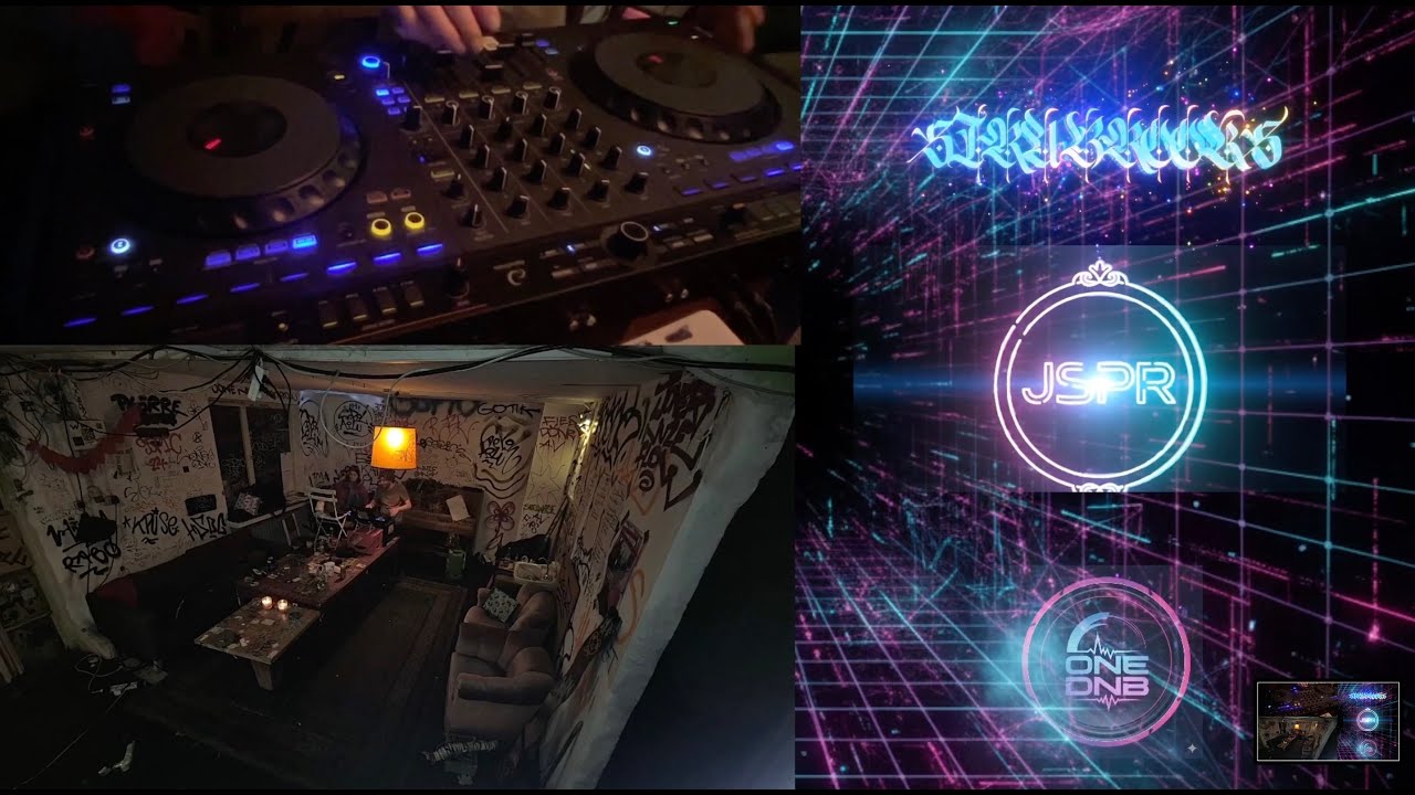 🔥 Sira Brooks b2b JSPR Neurofunk Drum and Bass Session 🔴 SECRET UNDERGROUND LOCATION LIVE MIXING