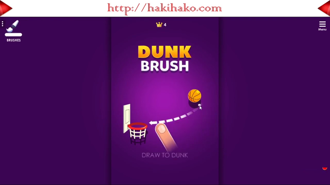 Dunk Brush is Skill game and play free game on mobile,computer,tablet ...
